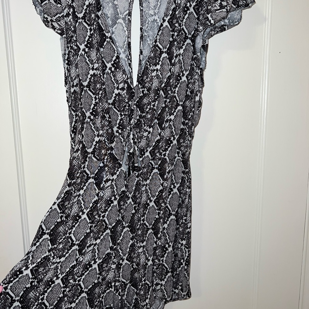 Super cute snakeskin romper